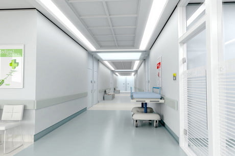 Hygienic wall panels for healthcare