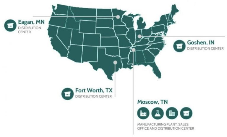 Stabilit locations map USA