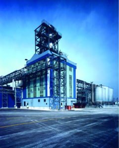 Cooling tower panel blue