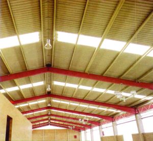 Opaque agroindustrial corrugated panels